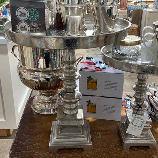 Halston Silver Pedestal Lg.