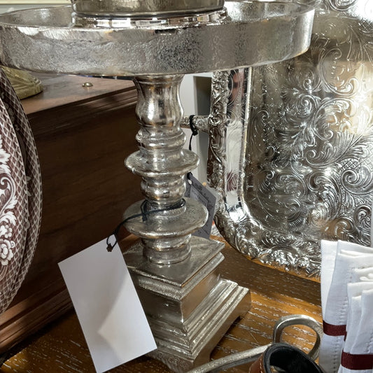 Halston Silver Pedestal Sm