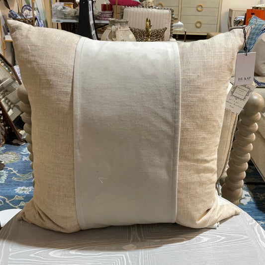 D.V.K Linen w/Cream Band Pillow