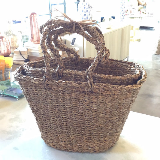 Oval seagrass bags s\2