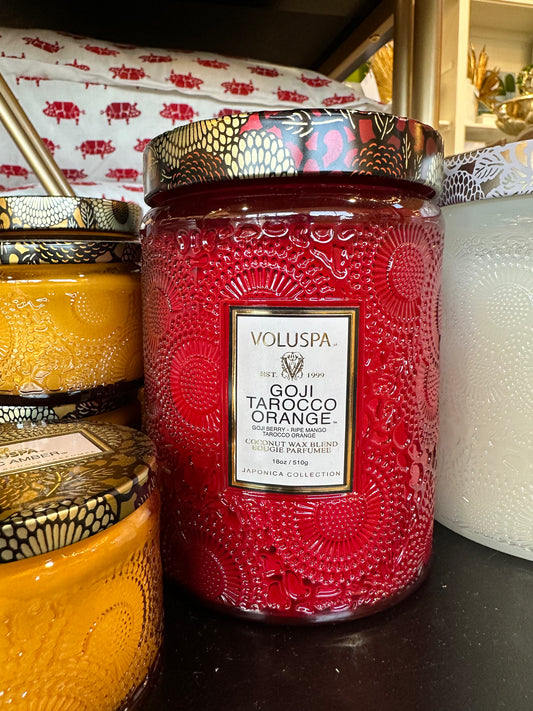Voluspa 18 oz. Candle goji taracco orange