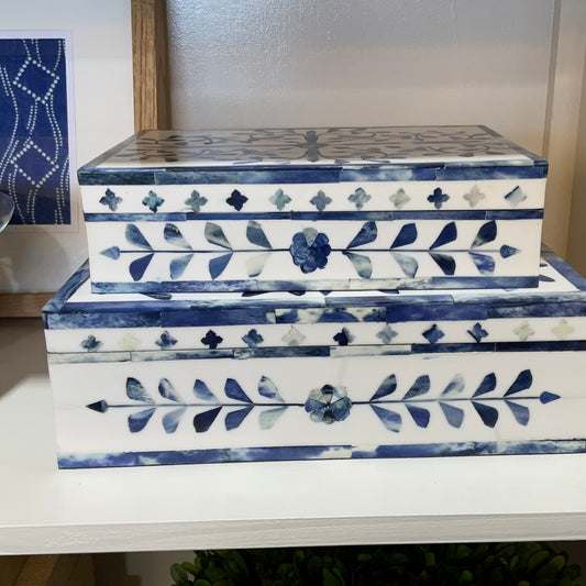 Jaipur Palace Blue/White Box- Med.