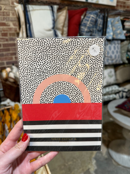 Black & white dot notepad