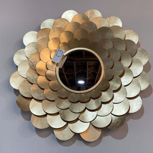 Gold Petal Mirror