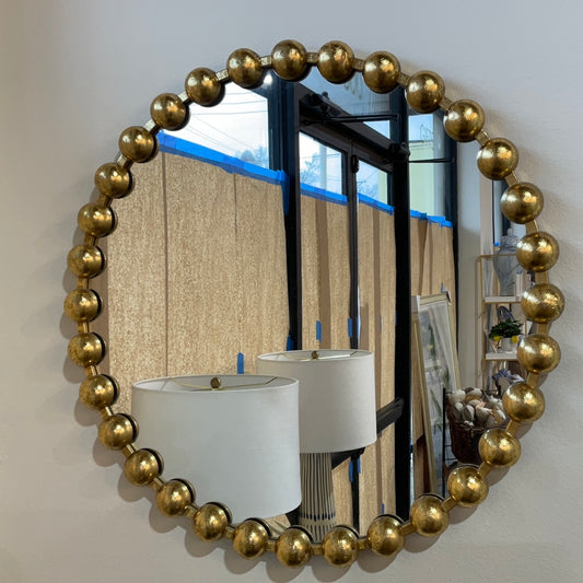 Gold Dots Rounds Mirror