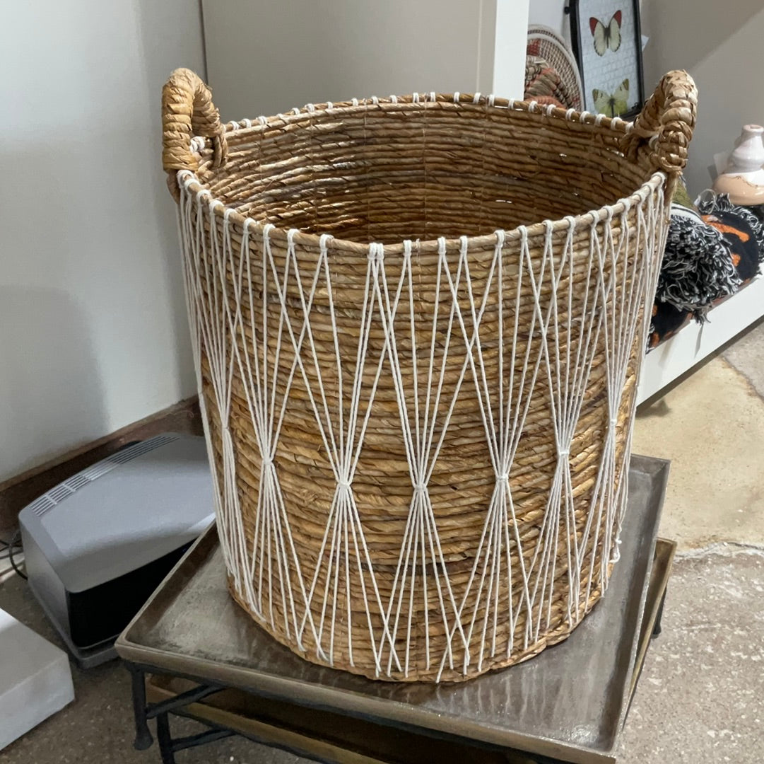 Large Round Rattan Basket