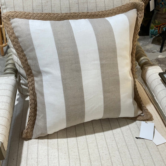 Warwick Accent Pillow w/Braided Trim