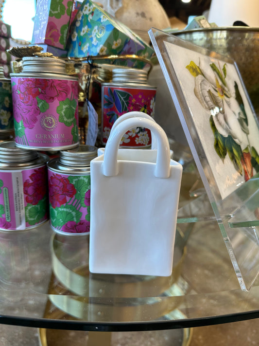 Shopping bag vase