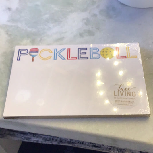 Pickleball with Paddle/ball/Notepad