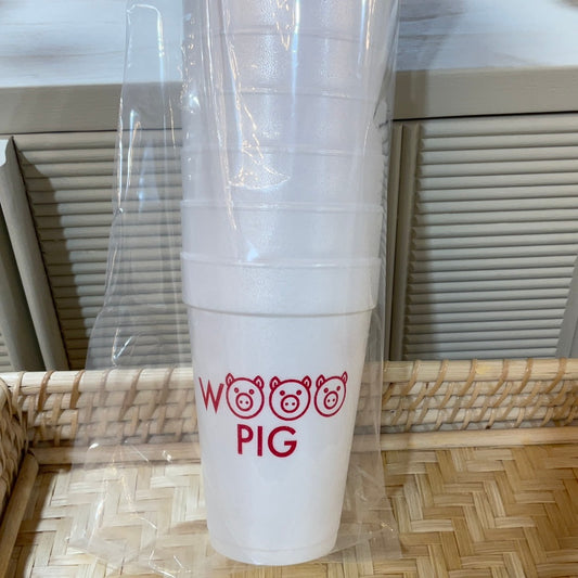 Wooo Pig Cups Set of 10