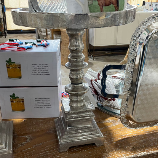 Halston Silver Pedestal Med