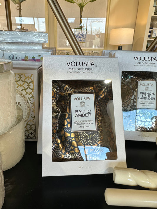 Voluspa car diffuser refill Baltic amber