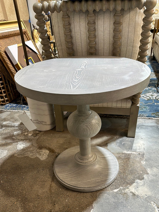 Pedestal end table