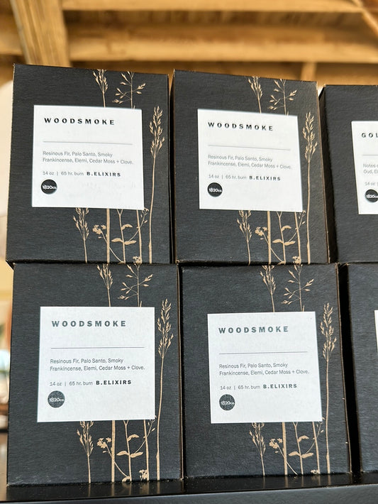 1820co. Boxed candle woodsmoke