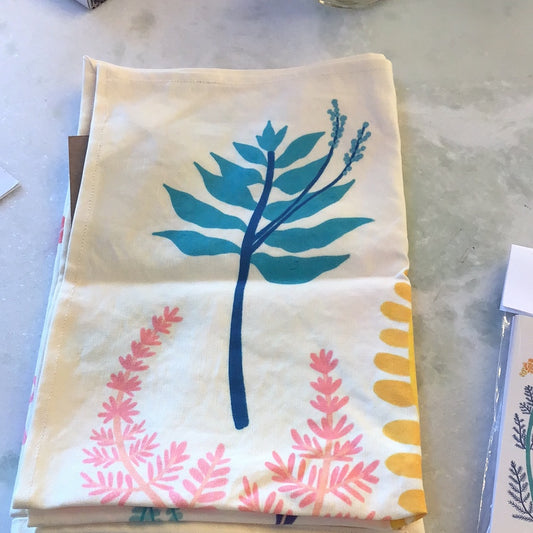 Rainbow Ferns Tea Towel